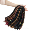Faux Locs Soft Dreads Synthetic Ombre Marley Hair Braid Afro Kinky Curly Synthetic Braiding Hair Crochet Braids